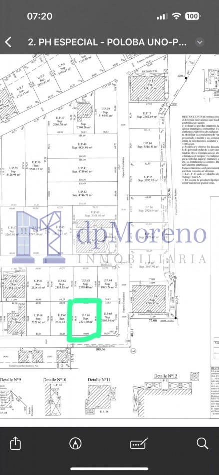 Terreno de 2322 m2 en Parque Industrial Ebapi - San Martin