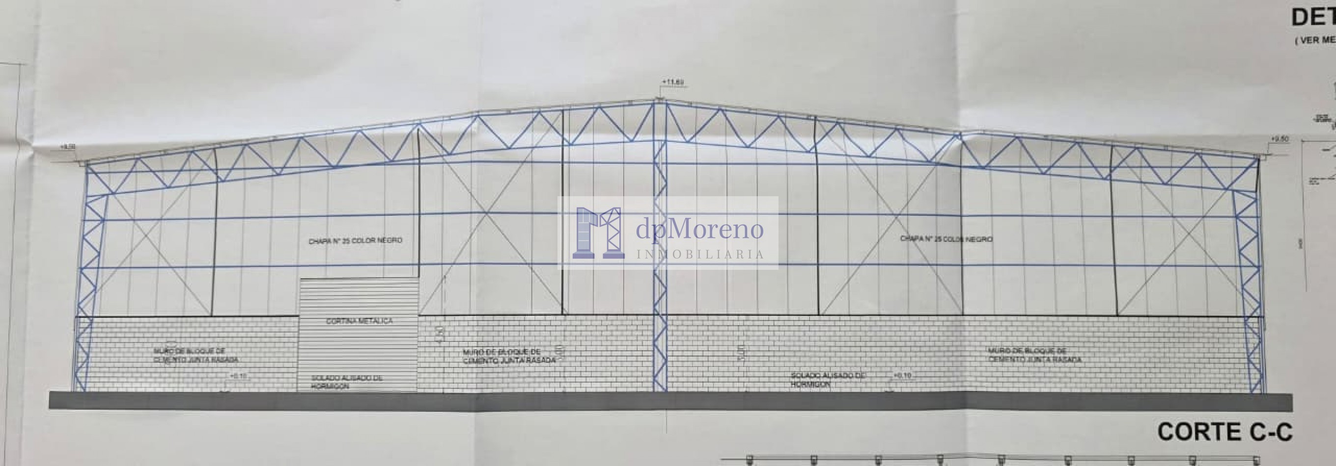 Galpon de 2000 sobre Terreno De 3200 M2 En Area De Promocion El Triangulo - Malvinas